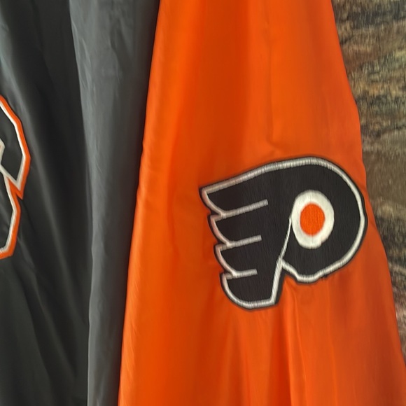 VINTAGE Chalk Line by Russell Athletic Philadelphia Flyers Pullover Windbreaker - Picture 4 of 7